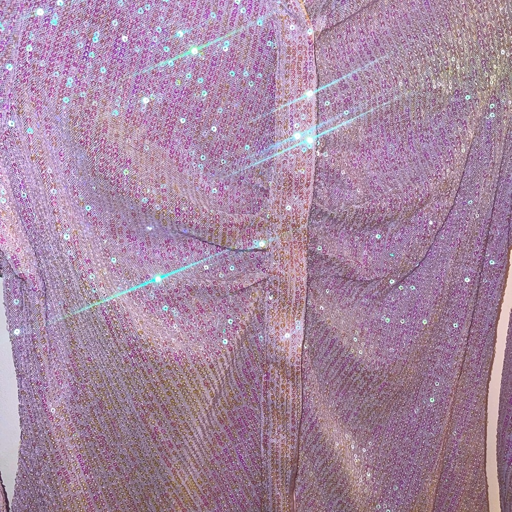 BRAND NEW FASHION NOVA - Night Cocktails Sequin Skirt Set - Lavender SOLD OUT